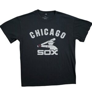 Chicago White Sox T-Shirt Womens‎ Medium Black Wright & Ditson 1976 to 1990 Logo